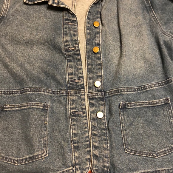 BRAND NEW Gauze Denim Blazer Jacket - XL - Picture 5 of 6